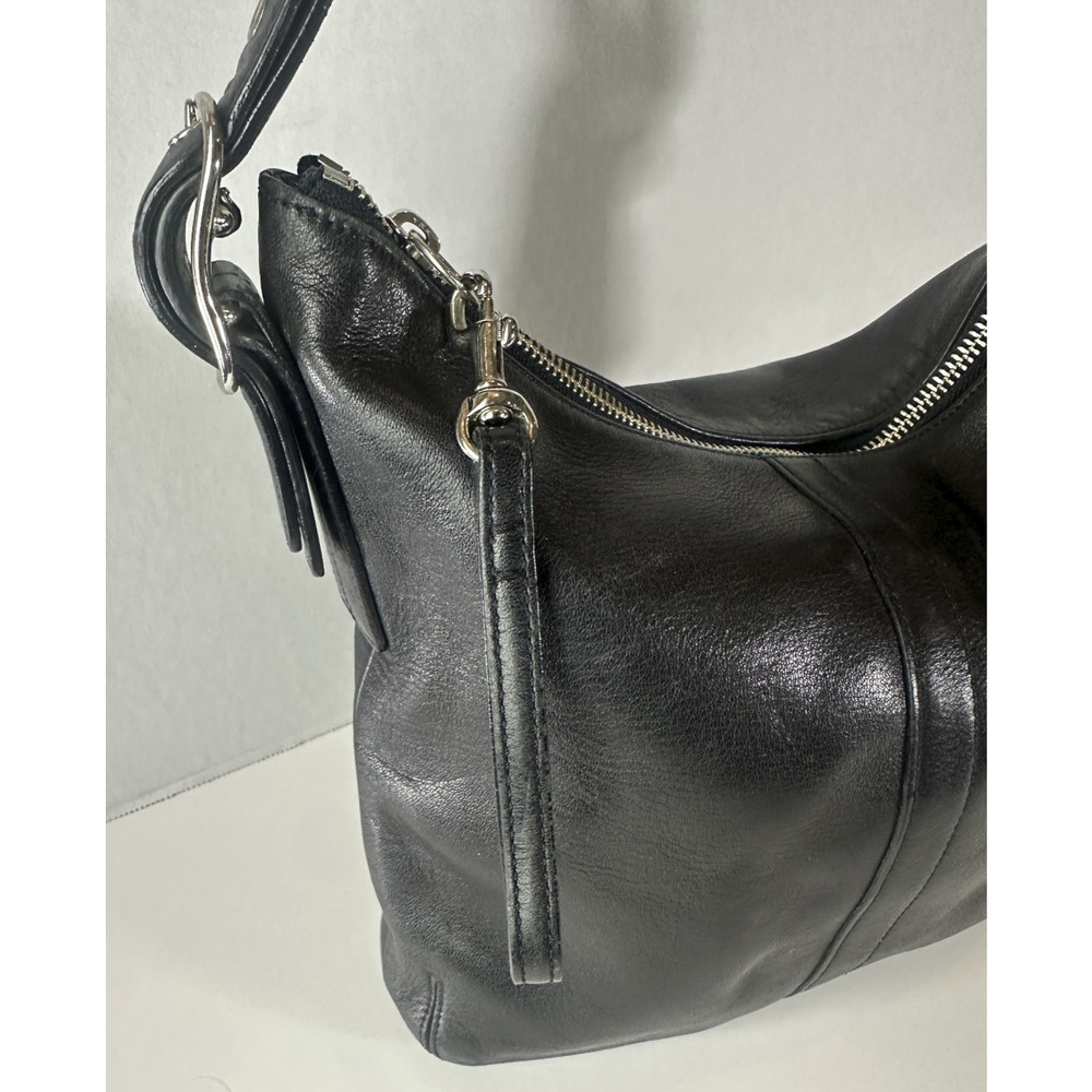 Coach Black Leather Slim Legacy Crossbody Shoulder Bag Adjustable 9326 Purse - Picture 13 of 16